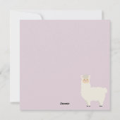 Llama Love Feestdagenkaart (Achterkant)