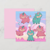 Llama Love Feestdagenkaart (Voorkant / Achterkant)