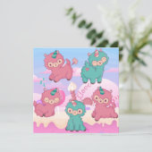 Llama Love Holiday Kaart (Staand voorkant)