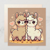 Llama Love Kaart (Voorkant / Achterkant)