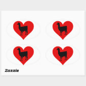 Llama Love Ovale Sticker (Vel)