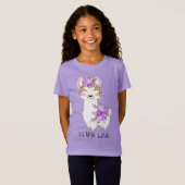 Llama Love - Paars T-shirt (Voorkant volledig)