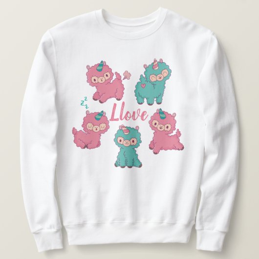 Llama Love Sweatshirt (Design voorkant)