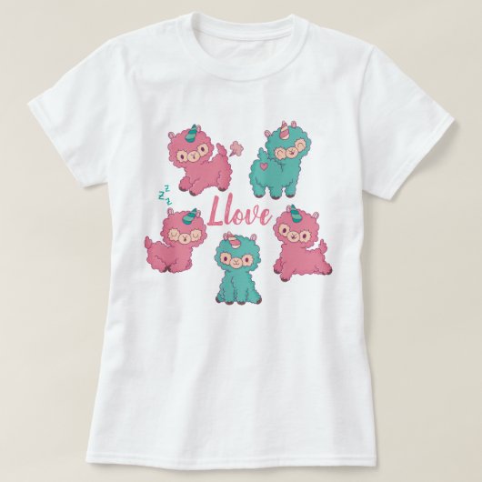 Llama Love T-Shirt (Design voorkant)