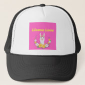 Llama Love Trucker Pet (Voorkant)