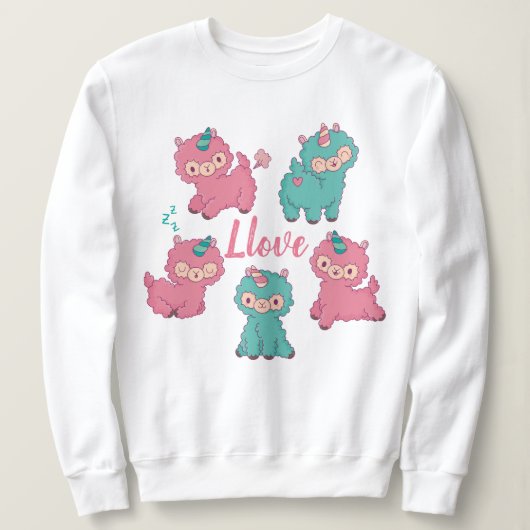 Llama Love Trui (Design voorkant)