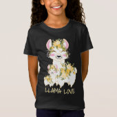 Llama Love - Yellow T-shirt (Voorkant)