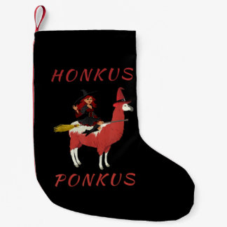 Llama Lovers | Honkus Ponkus Witch Riding Llama Kleine Kerstsok
