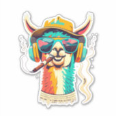 Llama Lovers Unite Shop onze Sticker (Voorkant)