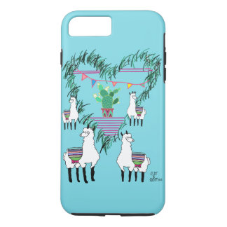 Llama Loves Cactus iPhone 8/7 Plus Hoesje