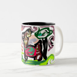 Llama Lui Tweekleurige Koffiemok