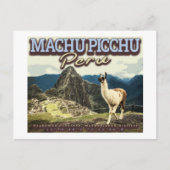 LLAMA - MACHU PICCHU PERU BRIEFKAART (Voorkant)
