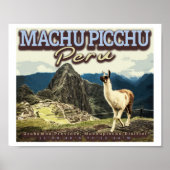 LLAMA - MACHU PICCHU PERU POSTER (Voorkant)