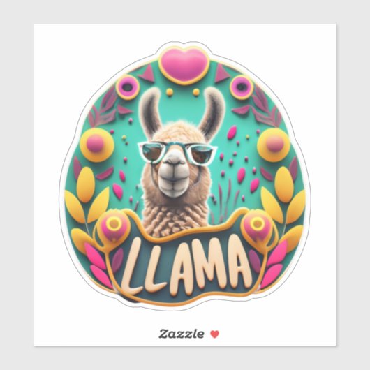 Llama Magic Ontdek onze unieke Sticker Design (Vel)