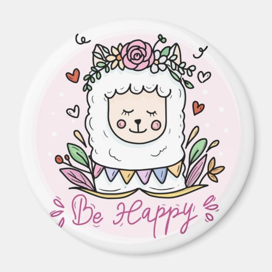 Llama Magneet (Voorkant)