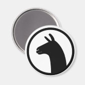 Llama magneet - glad (Voorkant / Achterkant)