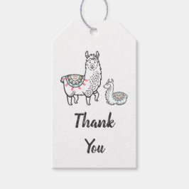Llama Mama Baby shower Favor Tag Cadeaulabel