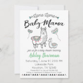 Llama Mama Baby shower Uitnodiging (Voorkant)