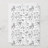 Llama Mama Baby shower Uitnodiging (Achterkant)