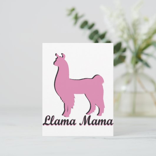 Llama Mama Briefkaart (Staand voorkant)