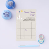 Llama Mama Cute Baby shower Bingo Game Flyer (Enkel)