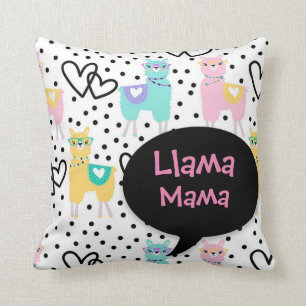 Llama Mama, Cute Pillow, Moederdag, Gift Kussen