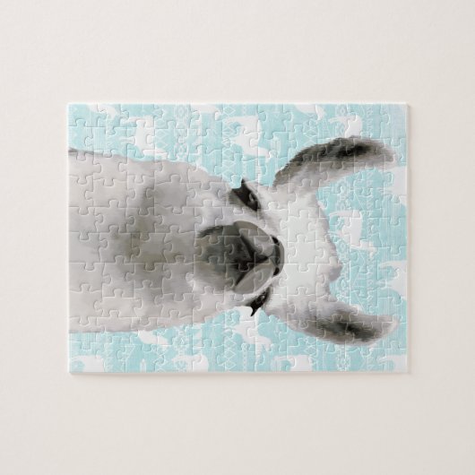 Llama Mama Dream Clouds Aztec Geometric Abstract Legpuzzel (Horizontaal)