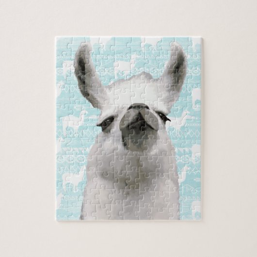 Llama Mama Dream Clouds Aztec Geometric Abstract Legpuzzel (Verticaal)