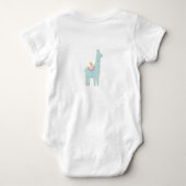 Llama mama en baby bodysuit (Achterkant)