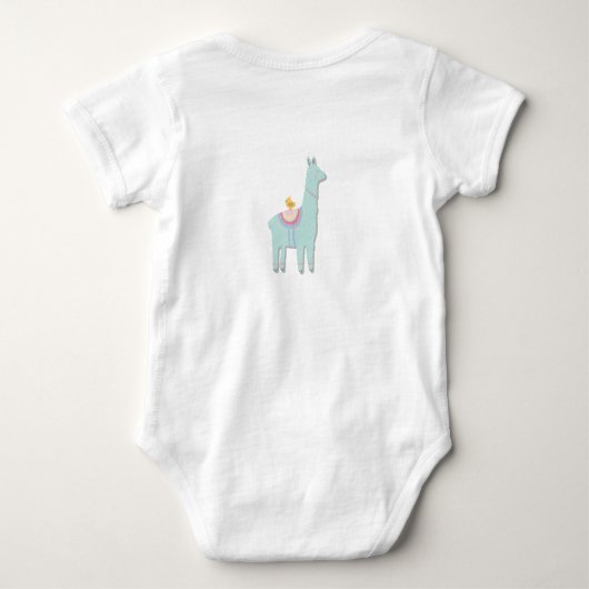 Llama mama en baby bodysuit (Achterkant)