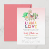 Llama Mama Fiesta Cacti Fun Modern Girl Boy Briefkaart (Voorkant / Achterkant)