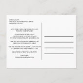 Llama Mama Hot Pink Green Drive by Baby shower Uitnodiging Briefkaart (Achterkant)