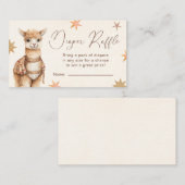 Llama Mama Luier Raffle Baby shower Informatiekaartje (Voorkant / Achterkant)