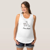 Llama mama moederschapshirt t-shirt (Voorkant volledig)