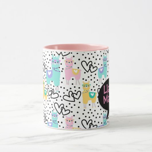 Llama Mama, Mok, Moederdag, Gift Mok (Midden)