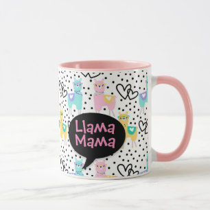 Llama Mama, Mok, Moederdag, Gift Mok