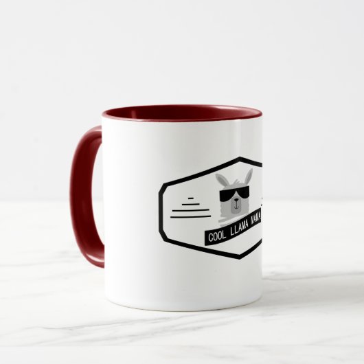 Llama Mama Mok - Schattige Moederdag Koffiegeschen (Voorkant links)