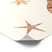 Llama Mama Retro Baby shower Welkom Poster (Hoek)