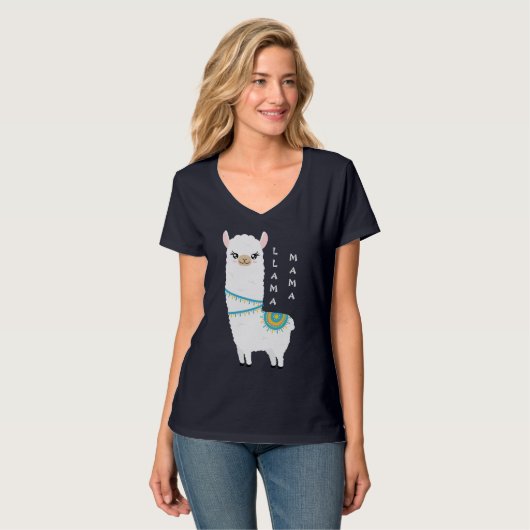 Llama Mama T-shirt (Voorkant volledig)