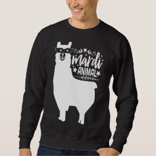 Llama Mardi Gras Mardi Animal Funny Alpaca Carniva Trui