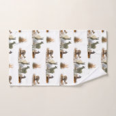 Llama Meadow Bathroom Towel Set (kies kleur) Bad Handdoek (Handdoek)