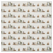 Llama Meadow Fabric (kies kleur) Stof (Swatch)