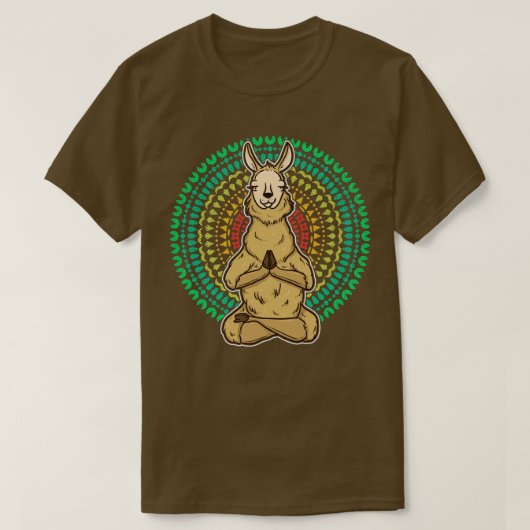 Llama Meditate Yoga Zen T-shirt (Design voorkant)