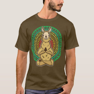 Llama Meditate Yoga Zen T-shirt