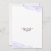 Llama Meisje Baby Shower Uitnodiging (Achterkant)