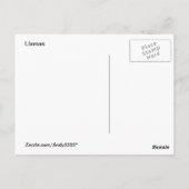 Llama Melange ~ briefkaart (Achterkant)