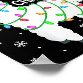 Llama Merry Christmas Kids Funny Llama Christmas L Poster (Hoek)