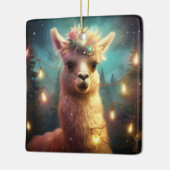 Llama Merry Christmas Ornament, Pet Lover Gift Keramisch Ornament (Links)