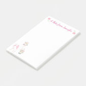 Llama met bloemen en lantaarn Post-it® Notes (Schuin)