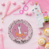 Llama met cupcake papieren bordje (Feest)